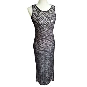 90s/Y2K Beyer Too! 2-Piece Sequin Mesh Dress